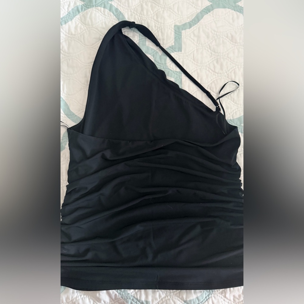 Abercrombie & Fitch Black Asymmetrical Tunic Top